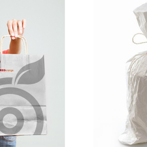 西餐厅VI系统设计，品红，品为红橙