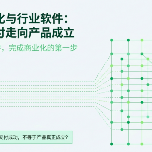 工业数字化与行业软件产品，如何从项目交付走向产品成立