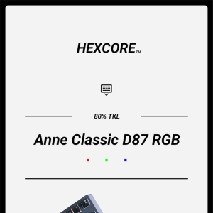 HEXCORE 安妮 经典款87机械键盘